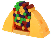 Sýrová pyramida s myškou – rodinná hra s bloky