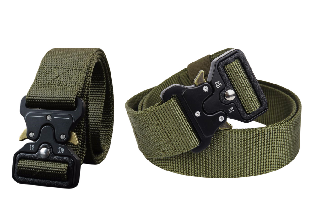 Taktický vojenský pásek s rychlospojkou 120cm černý