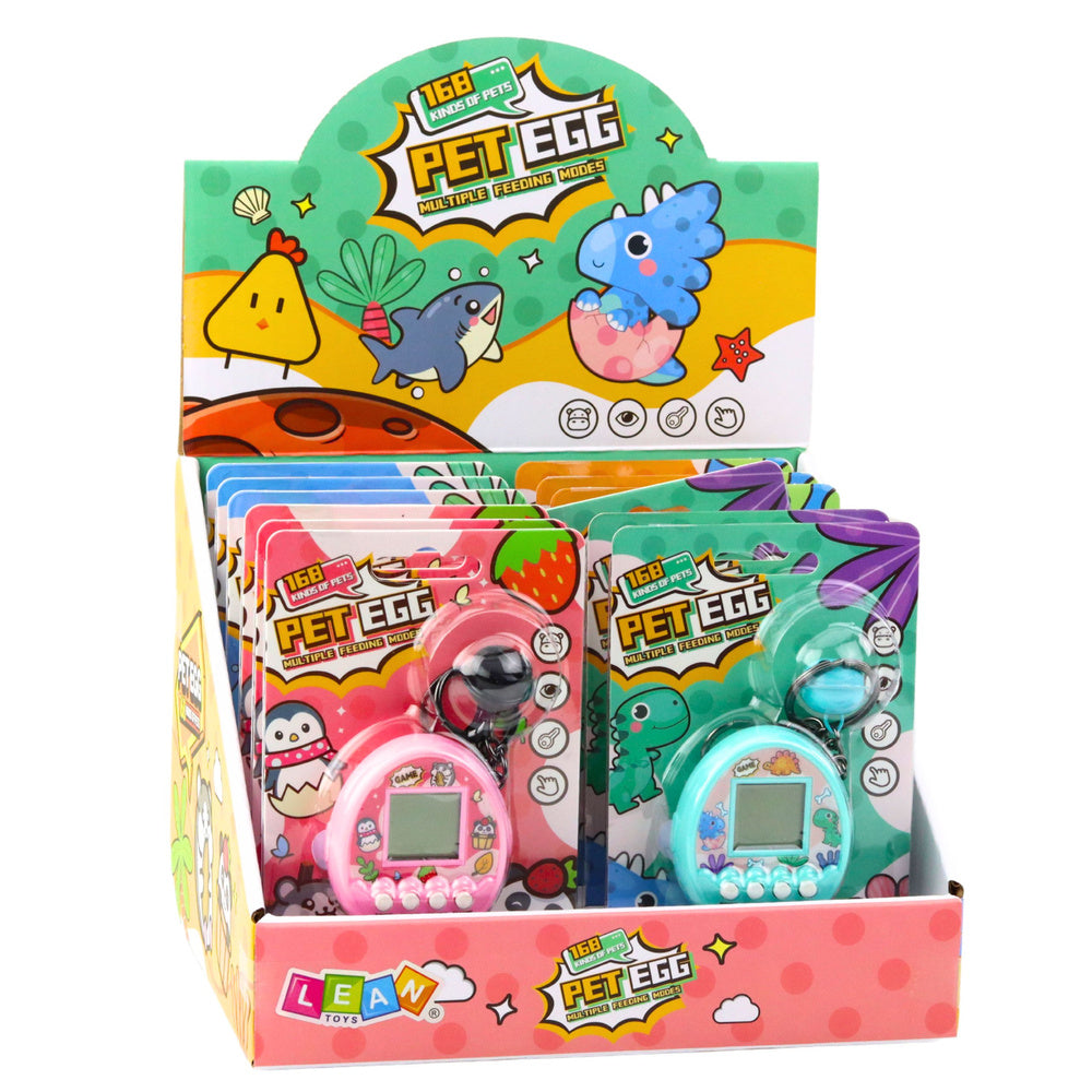 Tamagotchi elektronická hra – 168 zvířátek s přívěskem