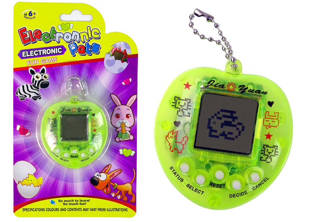 Tamagotchi elektronická hra – virtuální zvířátko | žlutá