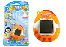Tamagotchi elektronické zvířátko – oranžové s breloczkem