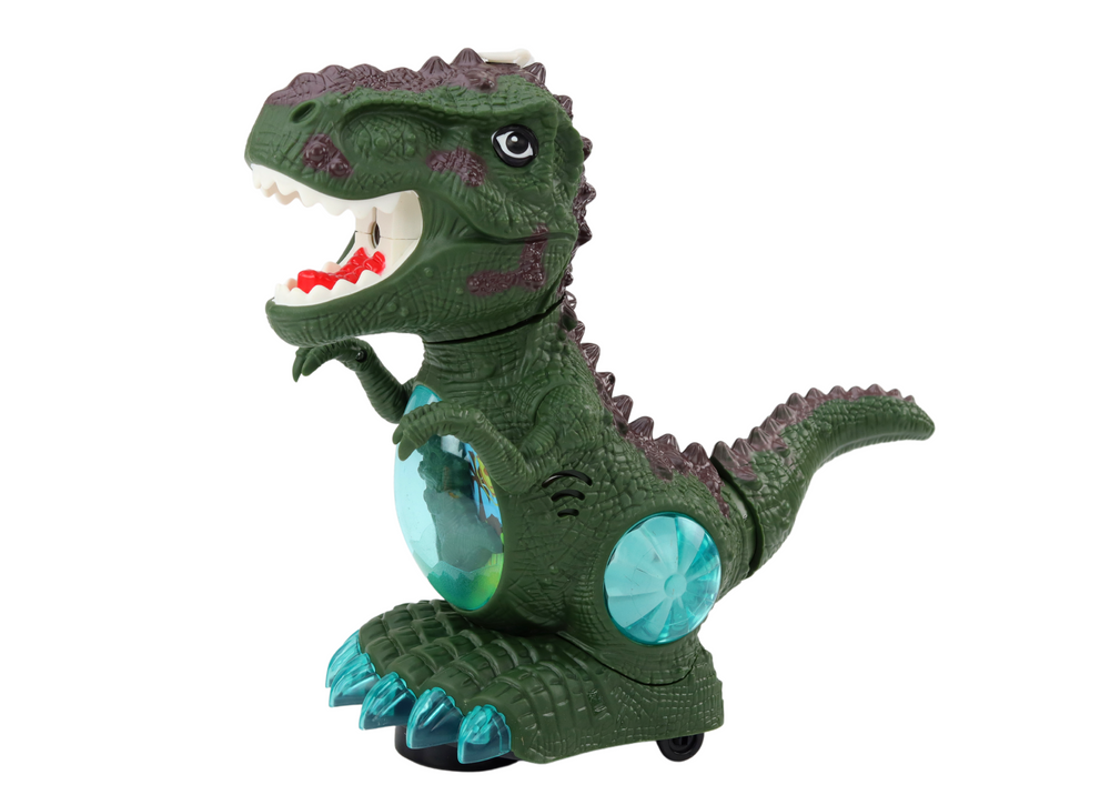 Tančící dinosaurus se senzorem – světla a zvuky | zelený
