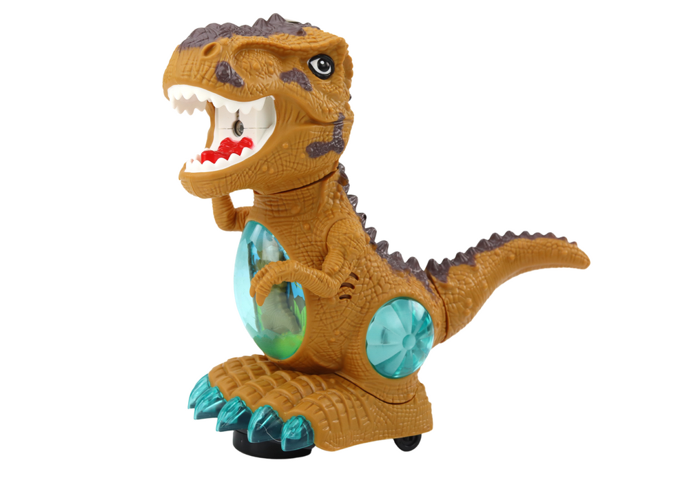 Tančící dinosaurus se senzorem – světla a zvuky | žlutý