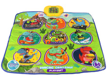 Taneční podložka s dinosaury 90x86cm – s monitorem a světly
