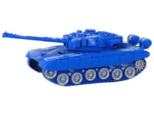 Tank na dálkové ovládání – se světly a zvuky 1:18 | modrý