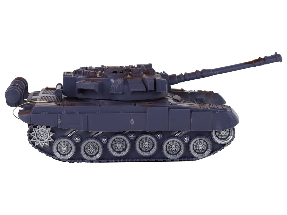 Tank na dálkové ovládání – se světly a zvuky 1:18 | modrý