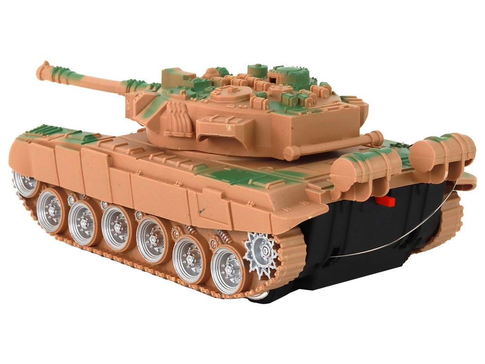 Tank na dálkové ovládání – se světly a zvuky 1:18 | pískový