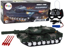 Tank na dálkové ovládání – se zvuky a světly | zelený