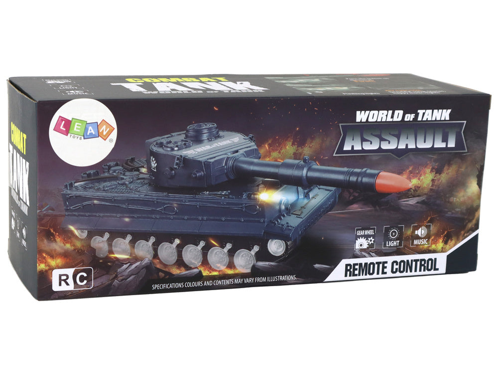 Tank na dálkové ovládání – se zvuky a světly | zelený