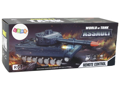 Tank na dálkové ovládání – se zvuky a světly | zelený