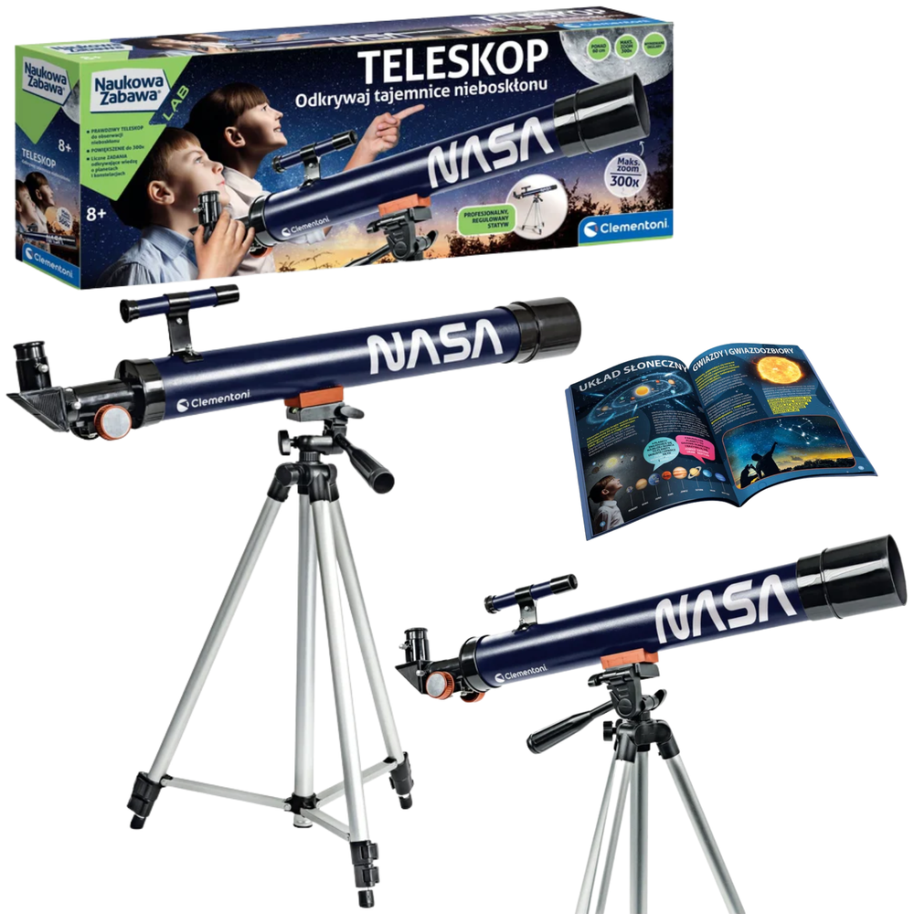 Teleskop NASA 300x pro vědeckou zábavu – Clementoni