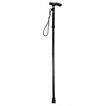Teleskopická hůl pro seniory černá 85-95 cm – hliníková skládací