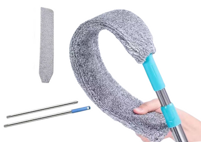 Teleskopická štětka z mikrovlákna na prach plochá 92 128cm