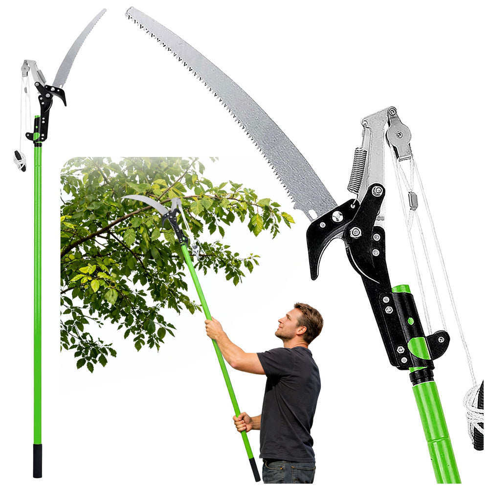 Teleskopické nůžky na větve 2v1 s pilou na tyči 125-240 cm