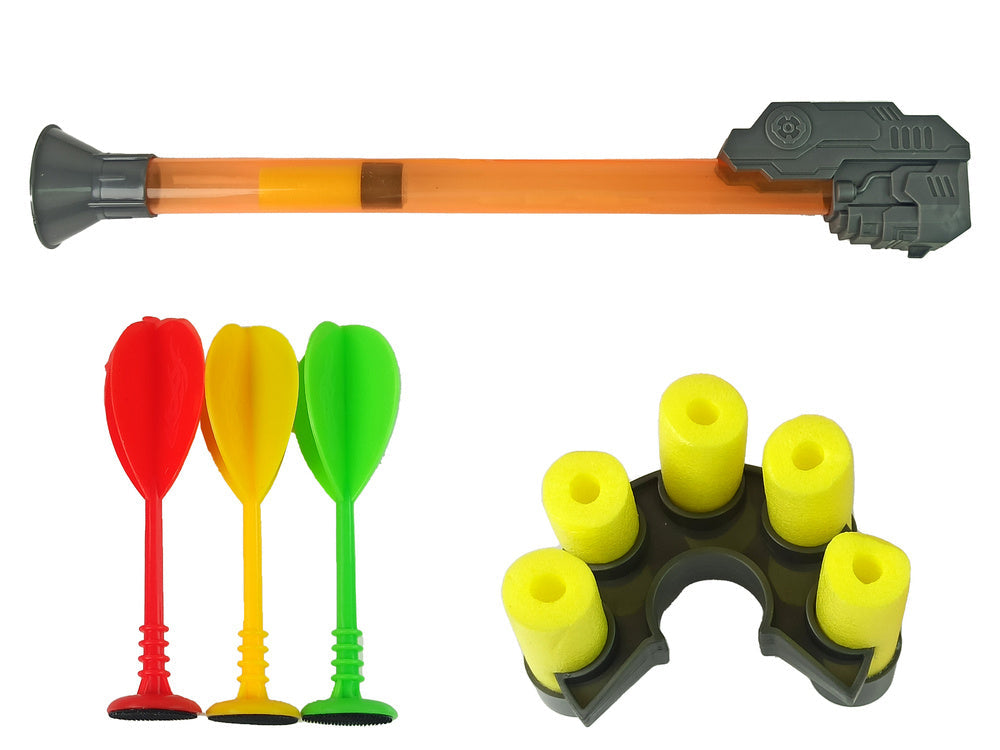 Terč na šipky se suchým zipem 36 cm s míčky a vrhačkou