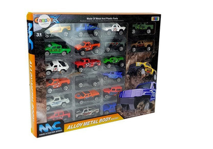 Terénní auta Jeep s pružinami 20 kusů různé barvy