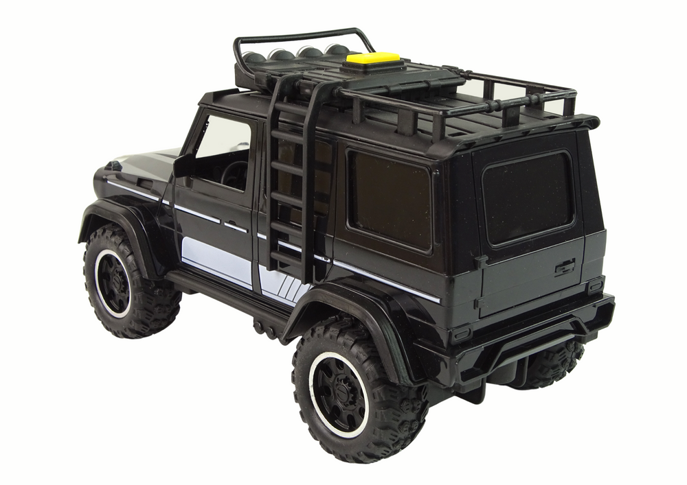 Terénní auto 1:14 s frikčním pohonem a světly černé