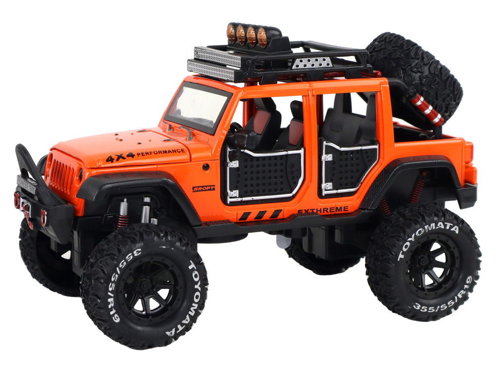 Terénní auto 4x4 se světly a zvuky – frikční pohon