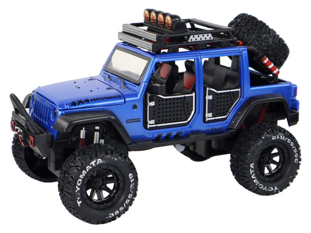 Terénní auto 4x4 se světly a zvuky – frikční pohon