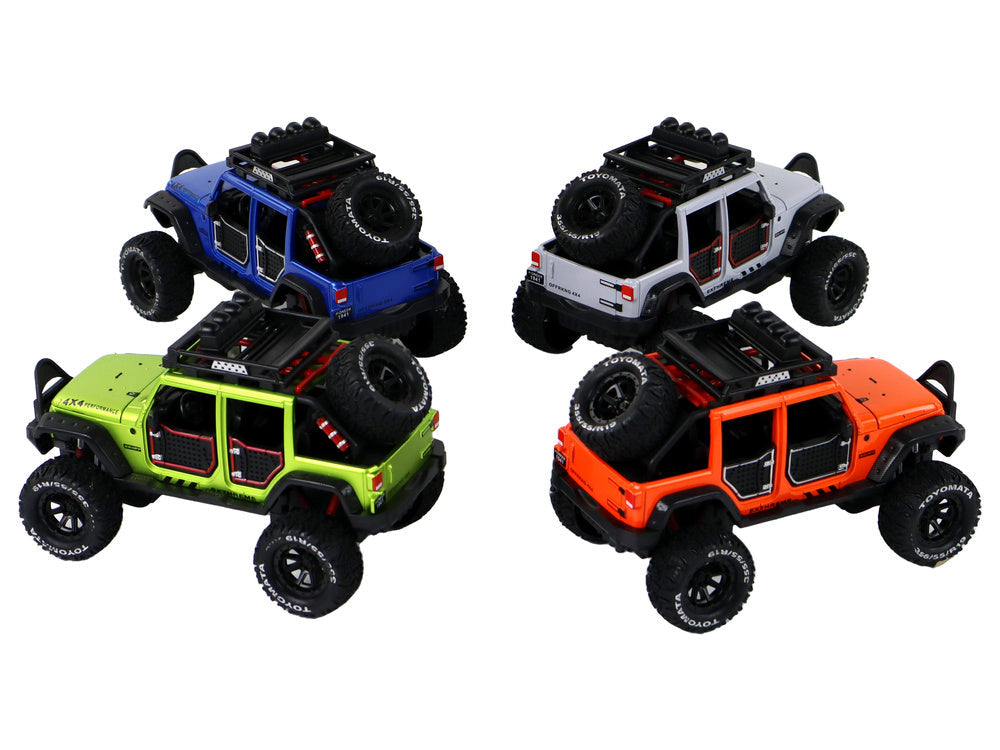 Terénní auto 4x4 se světly a zvuky – frikční pohon