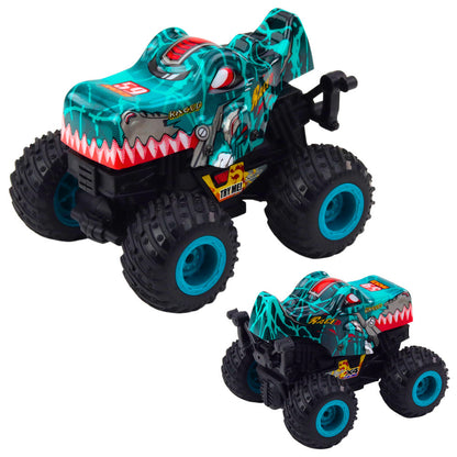 Terénní auto dinosaurus – s frikcí světly zvuky | zelené