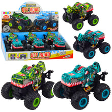 Terénní auto dinosaurus – s frikcí světly zvuky | zelené