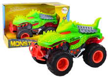 Terénní auto dinosaurus T Rex se světly a zvuky zelené