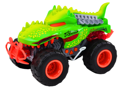 Terénní auto dinosaurus T Rex se světly a zvuky zelené