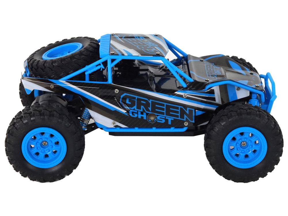 Terénní auto na dálkové ovládání 1:24 – s amortizéry | modré
