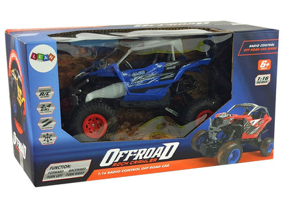 Terénní auto na dálkové ovládání 2,4 GHz 1:16 modré