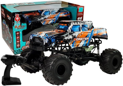 Terénní auto na dálkové ovládání 2.4G 4x4 57cm oranžové