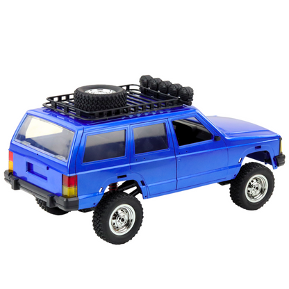 Terénní auto na dálkové ovládání 4x4 LED světla 1:12 modré
