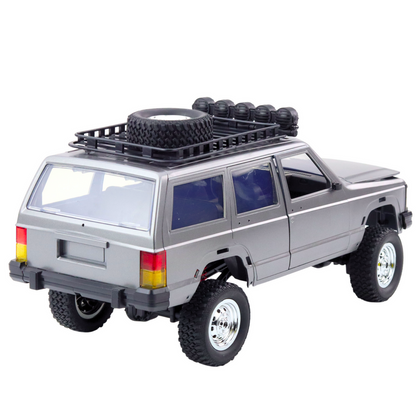 Terénní auto na dálkové ovládání 4x4 LED světla 1:12 stříbrné