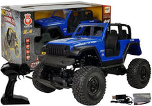 Terénní auto na dálkové ovládání 4x4 s tlumiči 2.4G modré