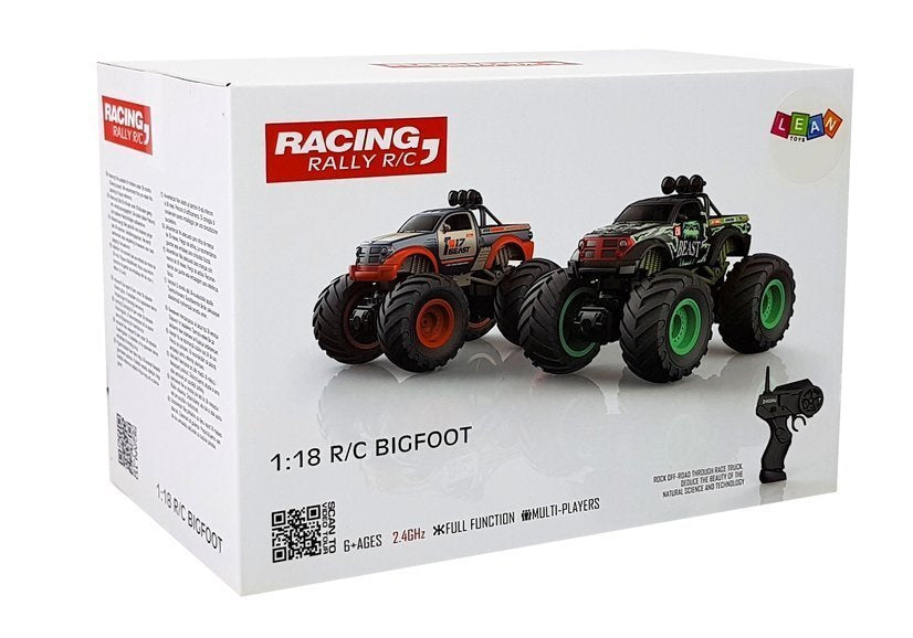 Terénní auto na dálkové ovládání Bigfoot 1:18 2.4G žluté