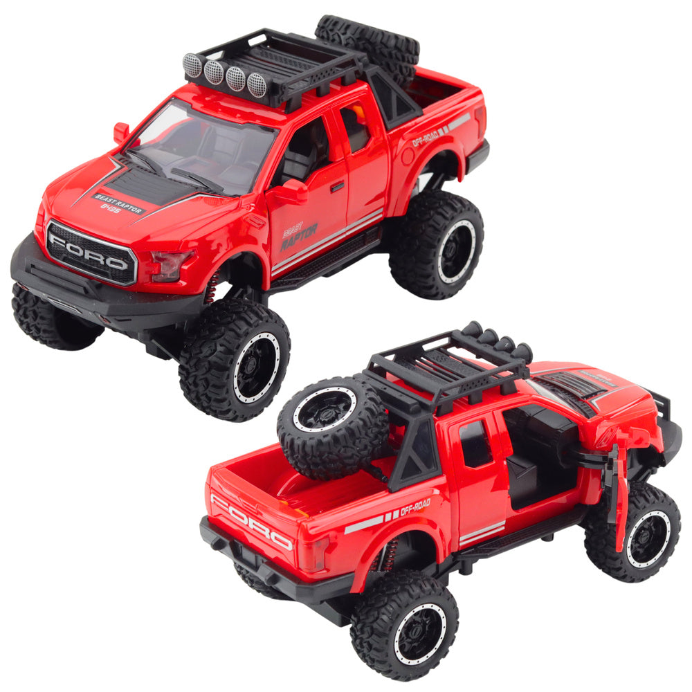 Terénní auto Raptor – s otvíracími dveřmi a zvuky