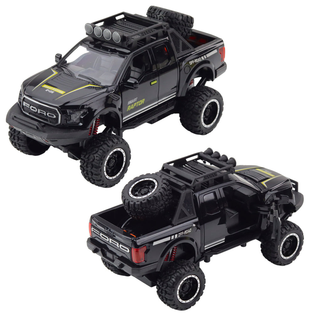 Terénní auto Raptor – s otvíracími dveřmi a zvuky