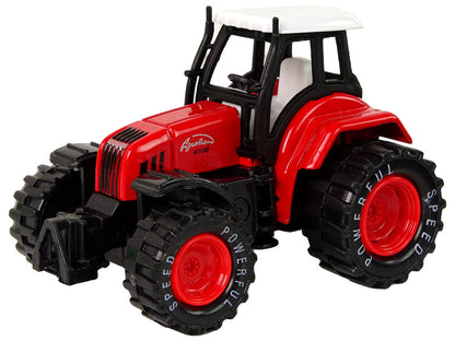 Traktor kovový s frikčním pohonem 8cm – červený zelený žlutý