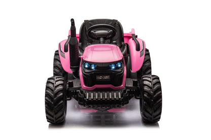 Traktor na akumulátor 24V s dálkovým ovládáním růžový HC 306