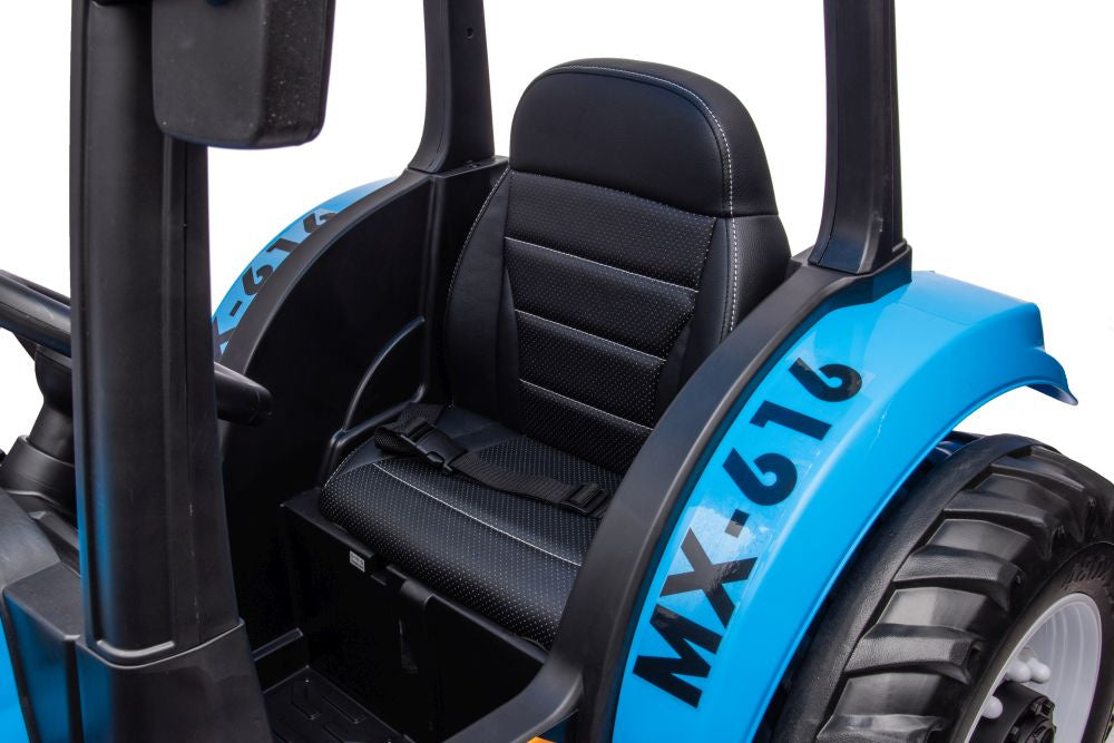Traktor na akumulátor A011 24V modrý