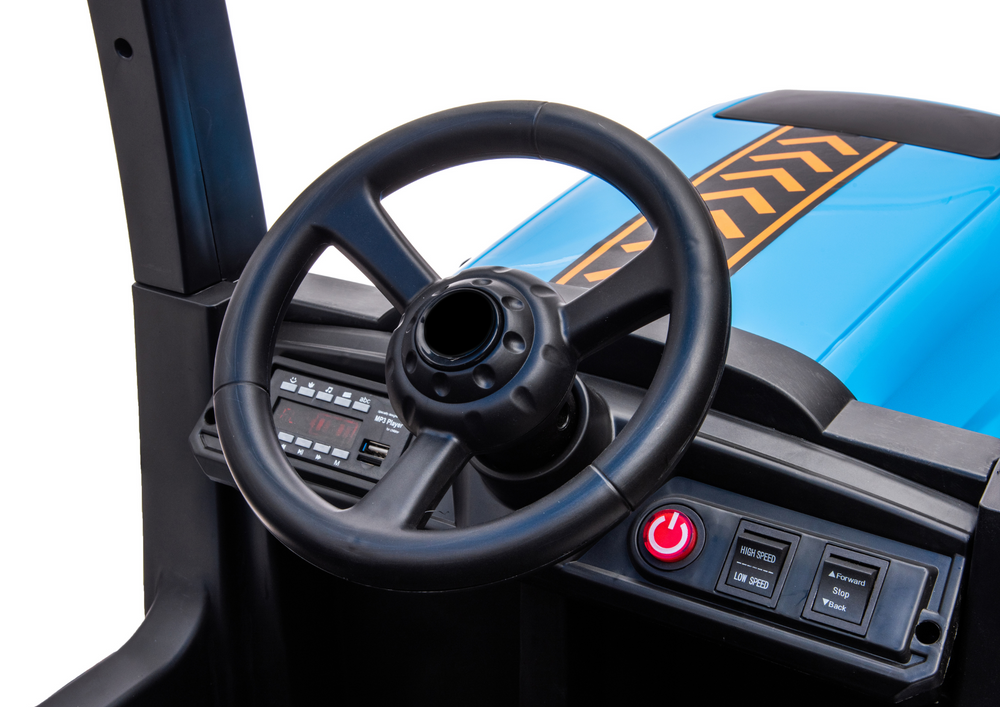 Traktor na akumulátor A011 24V modrý