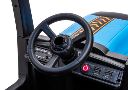 Traktor na akumulátor A011 24V modrý