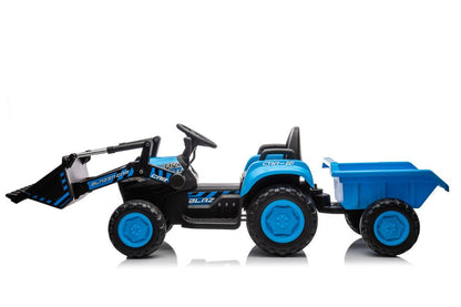 Traktor na akumulátor s lžící BW X002A modrý