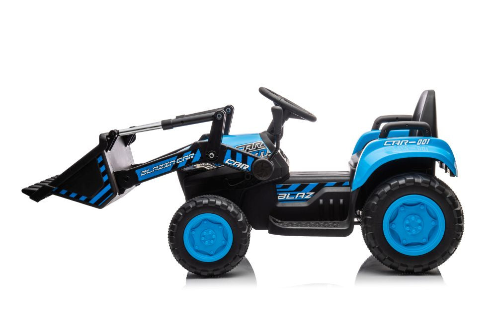 Traktor na akumulátor s lžící BW X002A modrý