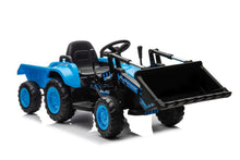 Traktor na akumulátor s lžící BW X002A modrý