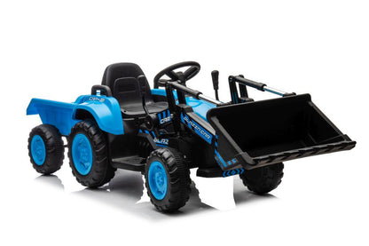 Traktor na akumulátor s lžící BW X002A modrý