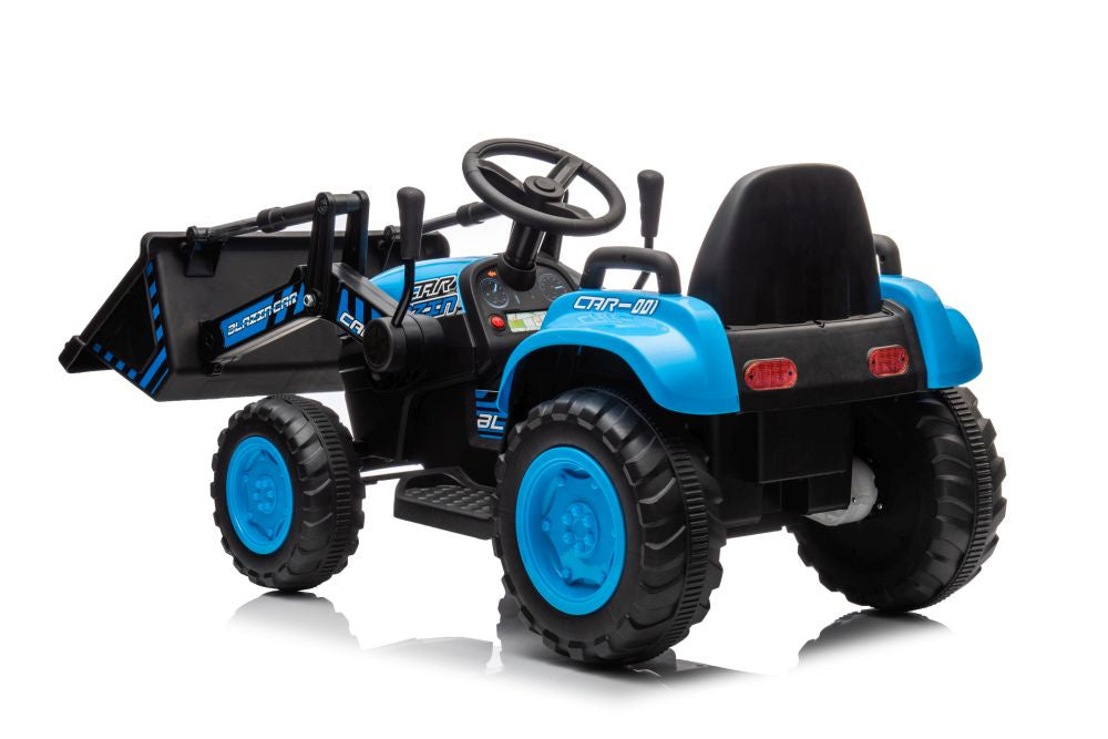 Traktor na akumulátor s lžící BW X002A modrý