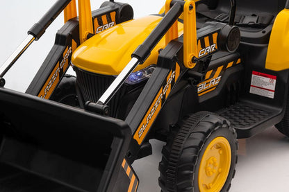 Traktor na akumulátor s lžící BW X002A žlutý