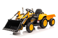 Traktor na akumulátor s lžící BW X002A žlutý