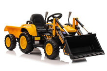 Traktor na akumulátor s lžící BW X002A žlutý